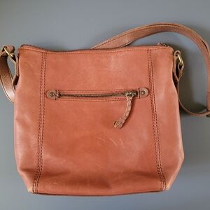 The Sak Ashland Leather Crossbody Bag Vintage Finish Color Rust